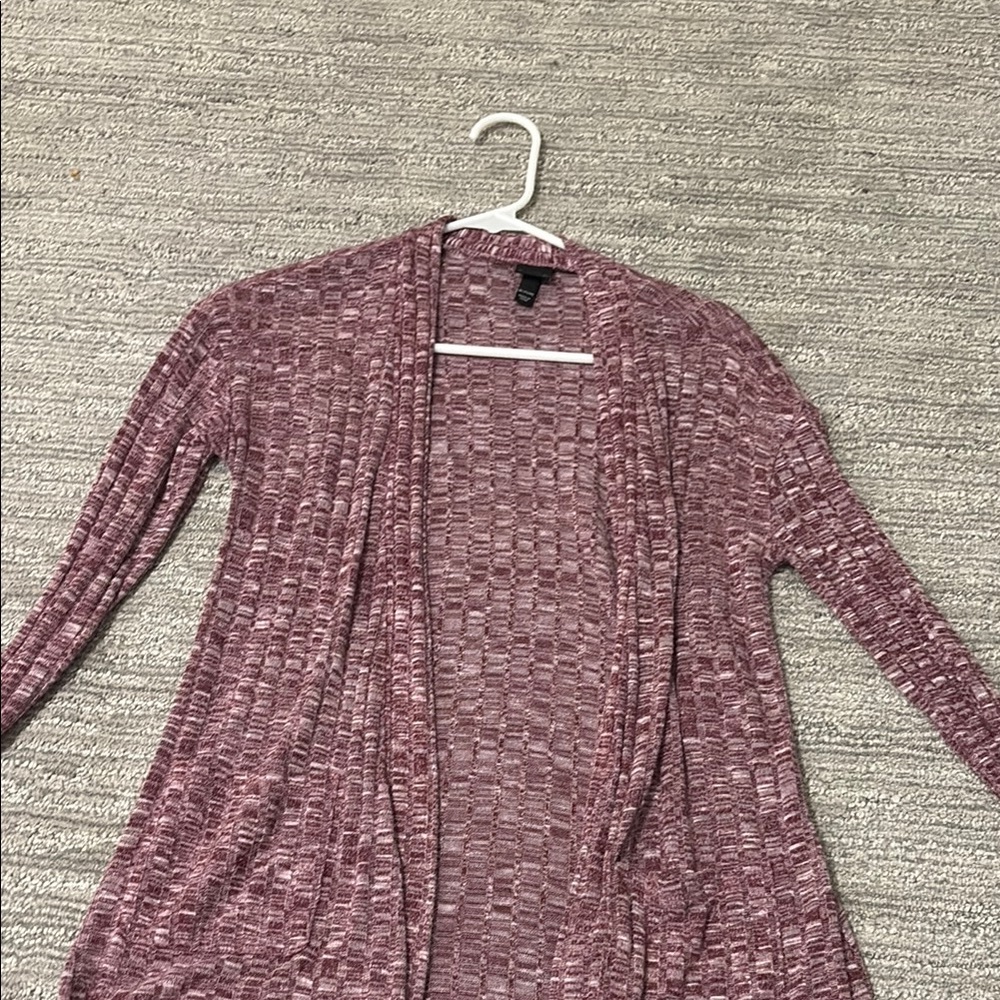Art Class Purple Cardigan Sweater